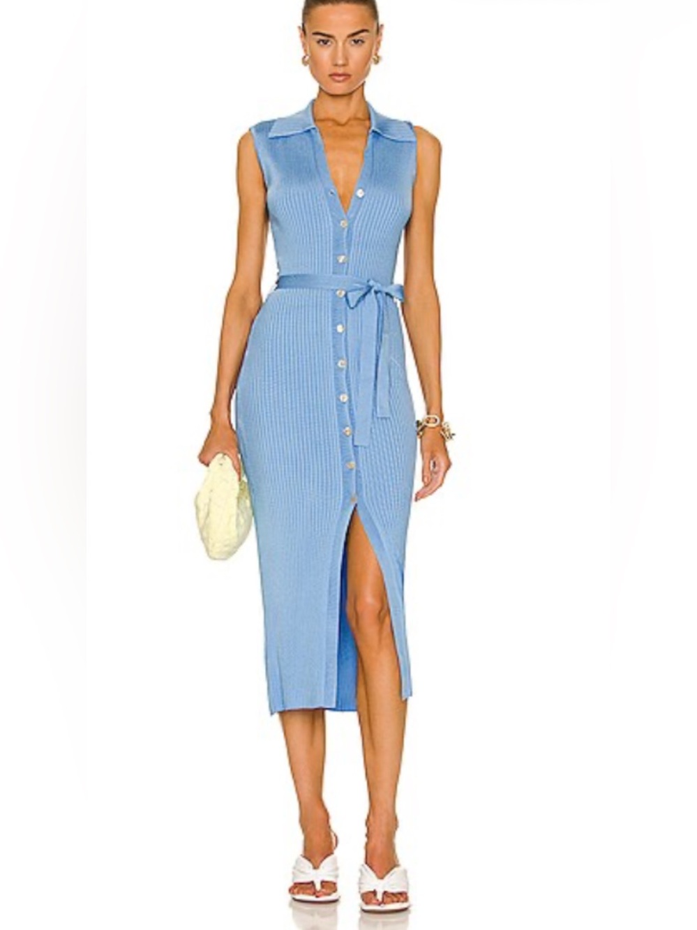 Nanushka Bright Blue Aubree Midi Dress
